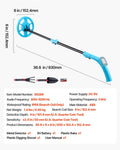 Metal Detector 152.4mm IP68 Waterproof LCD Gold Search 650-930mm