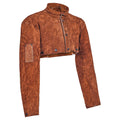 Leather Welding Cape Sleeve XL Flame Resistant Cowhide Heat