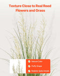 Artificial Grass Plant 1194mm Reed Flower Pot Indoor Outdoor Green
