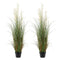 Artificial Grass Plant 2 Pack 1194mm Reed Flower Pot Indoor Outdoor