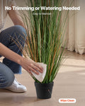 Artificial Grass Plant 2 Pack 1194mm Reed Flower Pot Indoor Outdoor