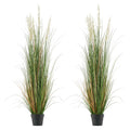 Artificial Grass Plant 2 Pack 1194mm Reed Flower Pot Indoor Outdoor
