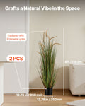 Artificial Grass 2 Pack 1194mm Horsetail Reed Faux Plant Pot