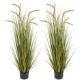Artificial Grass 2 Pack 1194mm Horsetail Reed Faux Plant Pot