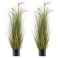 Artificial Grass 2 Pack 1194mm Horsetail Reed Faux Plant Pot