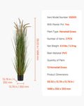 Artificial Grass Plant 2 Pack 1499mm Horsetail Reed Potted Greenery