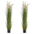 Artificial Grass Plant 2 Pack 1499mm Horsetail Reed Potted Greenery