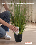 Artificial Grass Plant 2 Pack 889mm Cattail Faux Greenery Pot