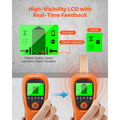 Stud Finder Wall Scanner, 5 in 1, Electronic Wall Stud Detector with Smart Sensor, High-Definition LCD Display and Audio Alarm, for the Center and Edge of Metal, AC Wire, Joists, Pipes, Orange
