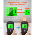 Stud Finder Wall Scanner, 5 in 1, Electronic Wall Stud Detector with Smart Sensor, High-Definition LCD Display and Audio Alarm, for the Center and Edge of Metal, AC Wire, Joists, Pipes, Black