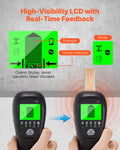Stud Finder 5 in 1 Wall Scanner Metal AC Wire Detector LCD Alarm Black