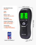 Stud Finder 5 in 1 Wall Scanner Metal AC Wire Detector LCD Alarm Black
