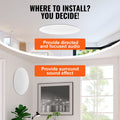 165mm 150W Ceiling Speakers Flush Mount 8Ω 89dB Single
