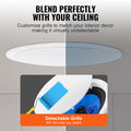 2x 203mm 50W Ceiling Speakers Flush Mount Home Audio System 89dB