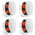 4x 203mm 100W Ceiling Speakers Flush Mount 8Ω Home Kitchen Living Room