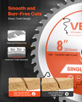Circular Saw Blade 203mm 42 Teeth 25.4mm Arbor Wood Cutting