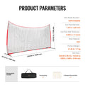 Barricade 20x10ft Backstop Net Baseball Softball Soccer Hockey Training