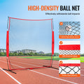 Barricade Backstop Net 7x7ft Baseball Softball Soccer Training