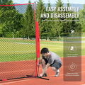 Barricade Backstop Net 7x7ft Baseball Softball Soccer Training