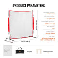 Barricade Backstop Net 7x7ft Baseball Softball Soccer Training