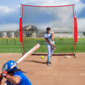 Barricade Backstop Net 7x7ft Baseball Softball Soccer Training