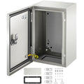 NEMA 4X Steel Enclosure 12x8x6 IP66 Waterproof Electrical Box