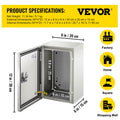 NEMA 4X Steel Enclosure 12x8x6 IP66 Waterproof Electrical Box