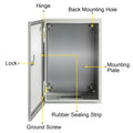 NEMA 4X Steel Enclosure 12x8x6 IP66 Waterproof Electrical Box