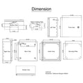 NEMA 4X Steel Electrical Box 12x12x6 IP66 Waterproof