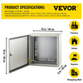NEMA 4X Steel Enclosure 16x16x8 IP66 Waterproof Electrical Box