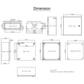 NEMA 4X Steel Enclosure 16x16x8 IP66 Waterproof Electrical Box