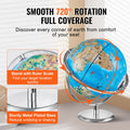 Educational Globe for Kids, 254 mm, Interactive AR World Globe with AR Golden Globe APP LED Night Lighting Rotation, STEM Toy Gifts for Kids Compatible with Android or iOS Devices