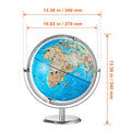 Educational Globe for Kids, 254 mm, Interactive AR World Globe with AR Golden Globe APP LED Night Lighting Rotation, STEM Toy Gifts for Kids Compatible with Android or iOS Devices