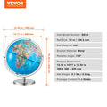 Rotating World Globe with Stand 330mm Educational Geographic