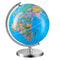 Rotating Globe 203mm Stand Educational Geographic Time Zone ABS