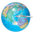 Rotating Globe 203mm Stand Educational Geographic Time Zone ABS