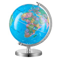 Rotating Globe 203mm Stand Educational Geographic Time Zone ABS