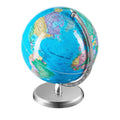 Rotating Globe 203mm Stand Educational Geographic Time Zone ABS