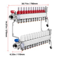 12-Branch Radiant Heat Manifold, 1/2