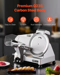 Meat Slicer 180W 250mm Electric Deli Food Slicer Meat Bread
