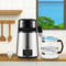 4L Water Distiller 1.5L/H Dual-Temp Timer Silver Stainless