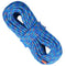 10.2mm Dynamic Climbing Rope, 40M(131ft) Outdoor Rock Climbing Rope 25KN Breaking Tension, Stretchable Fiber Rope with Steel Snap Hooks for Escape, Rappelling, Fire Rescue, Blue
