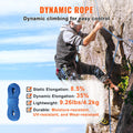 10.2mm Climbing Rope 60m Blue 25KN Breaking Tension Steel Hooks