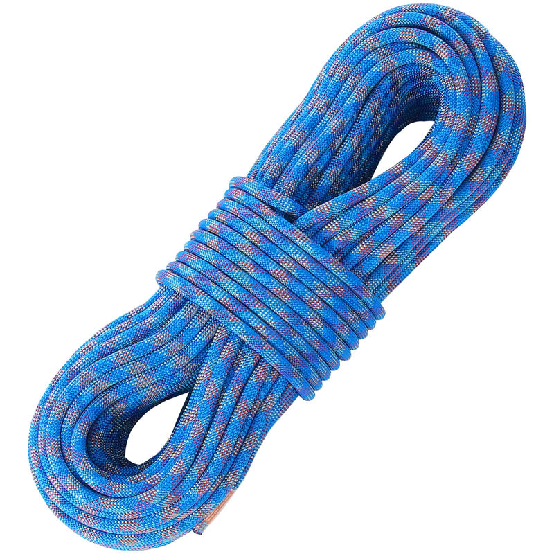 10.2mm Climbing Rope 70M Dynamic 25KN Blue Steel Snap Hooks