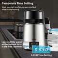Water Distiller 4L 1L/H Timing Dual-Temp Silver