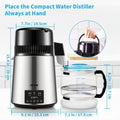 Water Distiller 4L 1L/H Timing Dual-Temp Silver