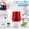 4L Water Distiller 1L/H Timing Dual Temp Red