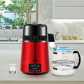 4L Water Distiller 1L/H Timing Dual Temp Red