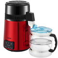 4L Water Distiller 1L/H Timing Dual Temp Red