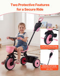 Toddler Tricycle 18m-5y Stroller Parent Push Handle Storage